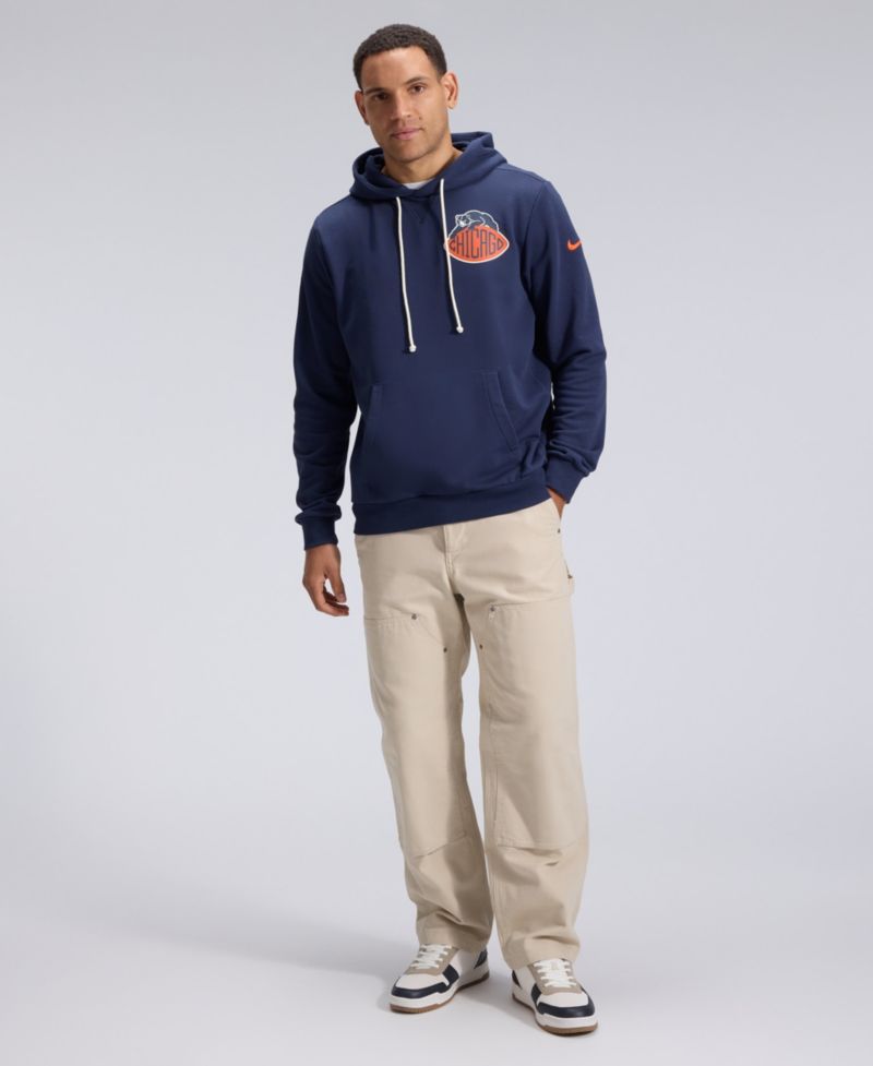 Men's Navy Chicago Bears 2026 Rivalries Collection Sideline Pullover Hoodie