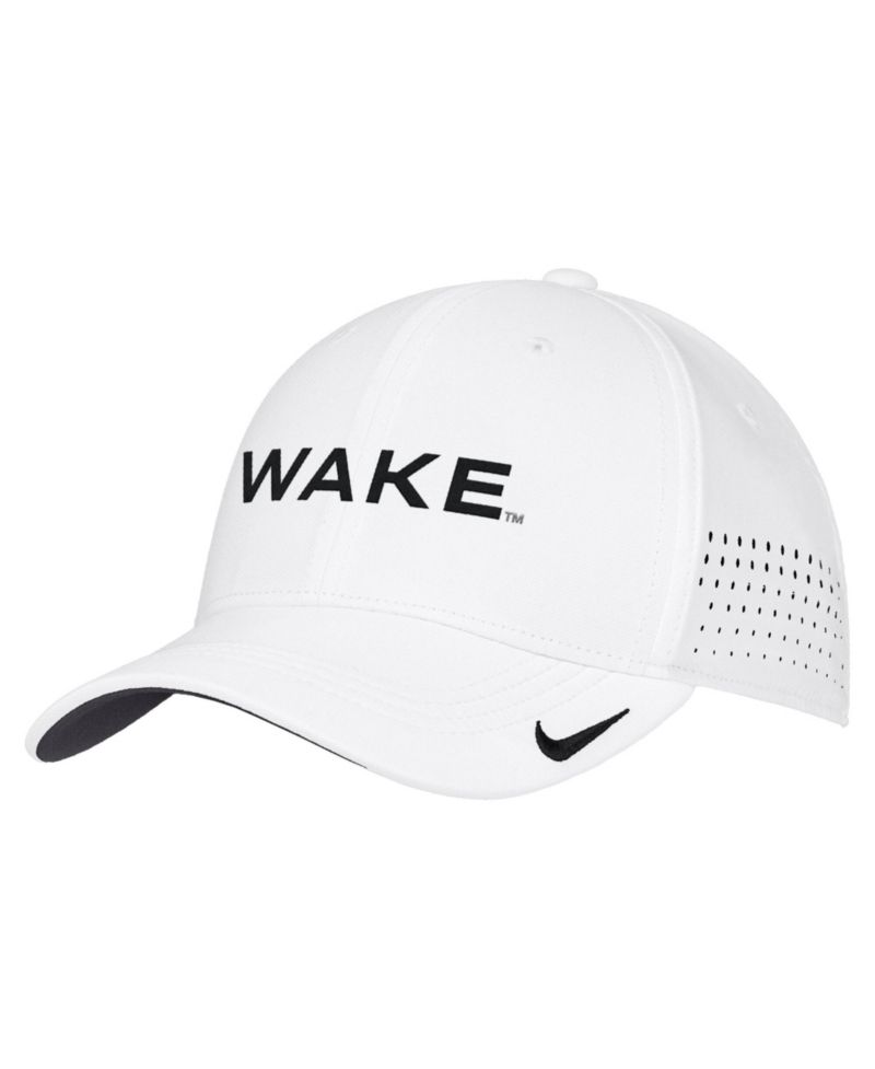 Men's White Wake Forest Demon Deacons 2026 On-Field AeroBill SwooshFlex Dri-FIT Hat