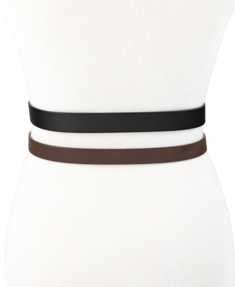 2-Pc. Skinny Belt Set