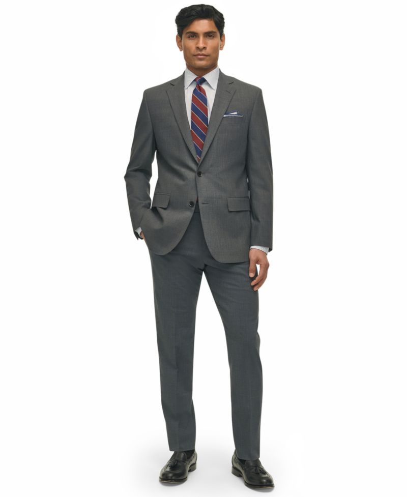 Men's Classic-Fit Stretch Wool Blend Suit Separates Pant