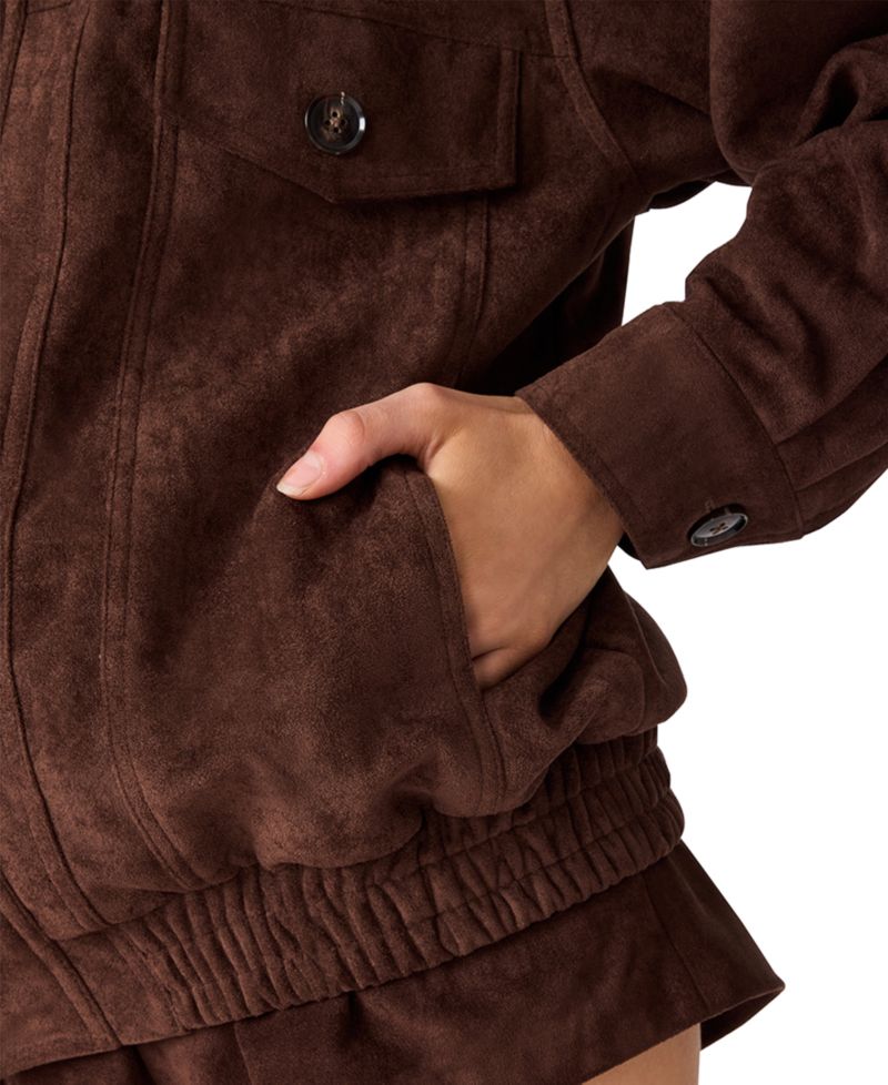 Women's Henson Faux-Suede Bomber Jacket