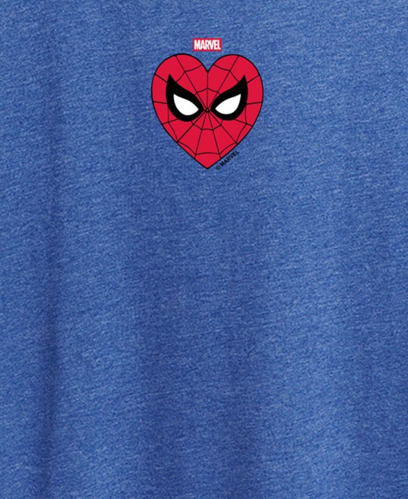 Plus Size Spider-Man Heart Graphic T-Shirt