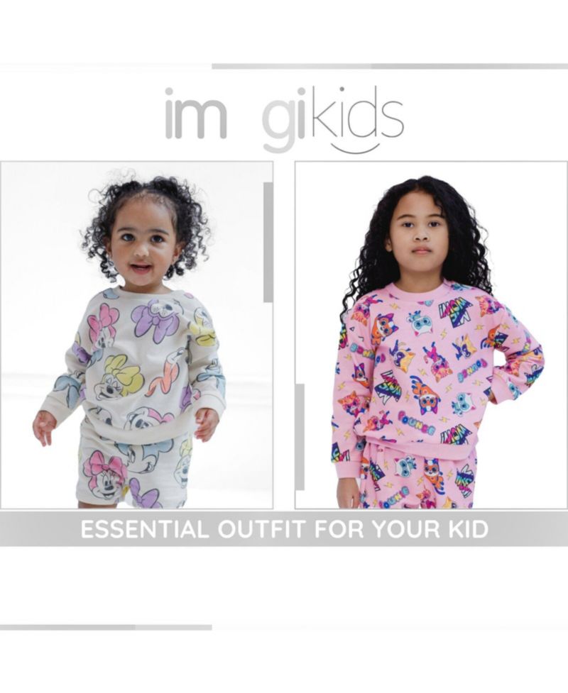 Toddler Girls 2-Piece Sweatshirt and Shorts Set