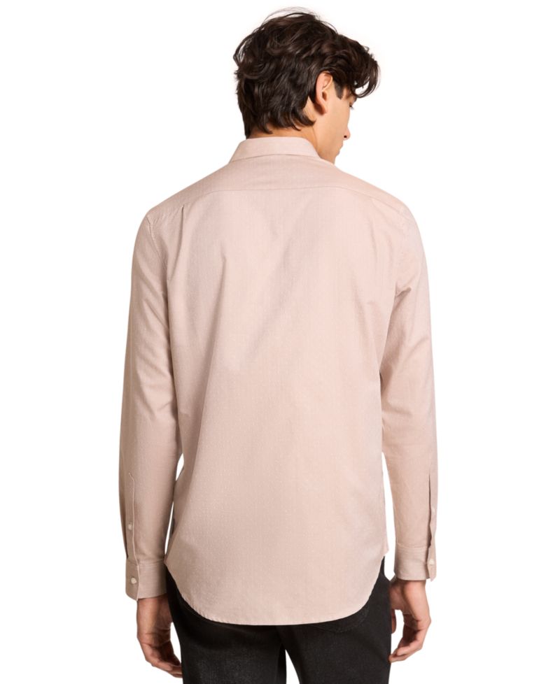 Men's Classic-Fit Dobby Printed Shirt