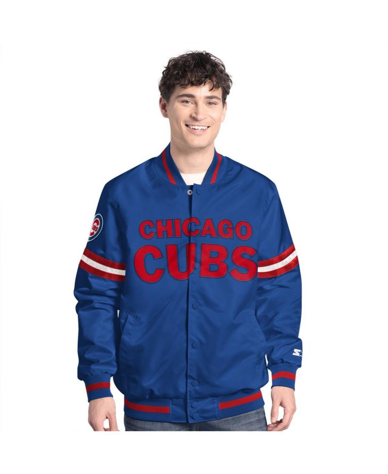 Men's Royal Chicago Cubs Scout Full-Snap Varsity Jacket