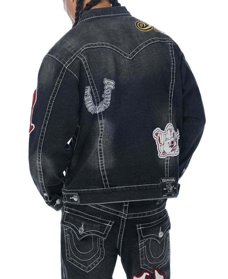 Men's Jimmy Oversized Denim Patch Jacket
