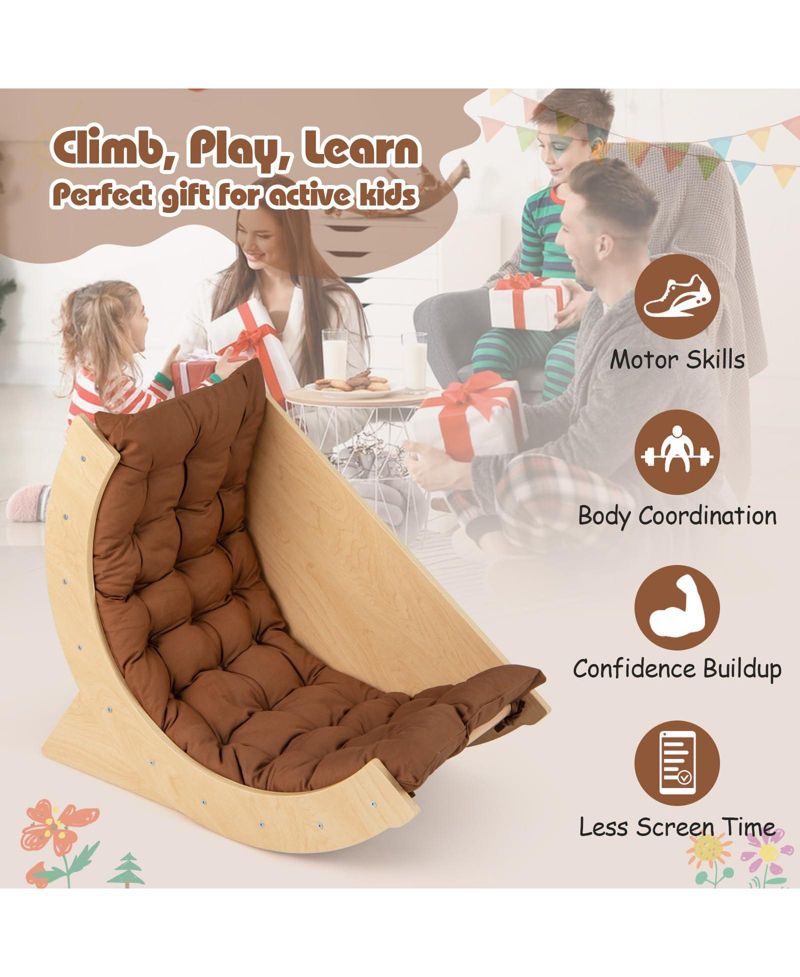 Montessori 6-in-1 Climbing Arch with Cushion