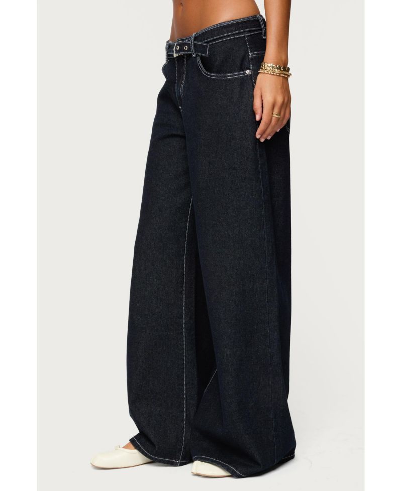 Women's Karah Belt Low Rise Jeans