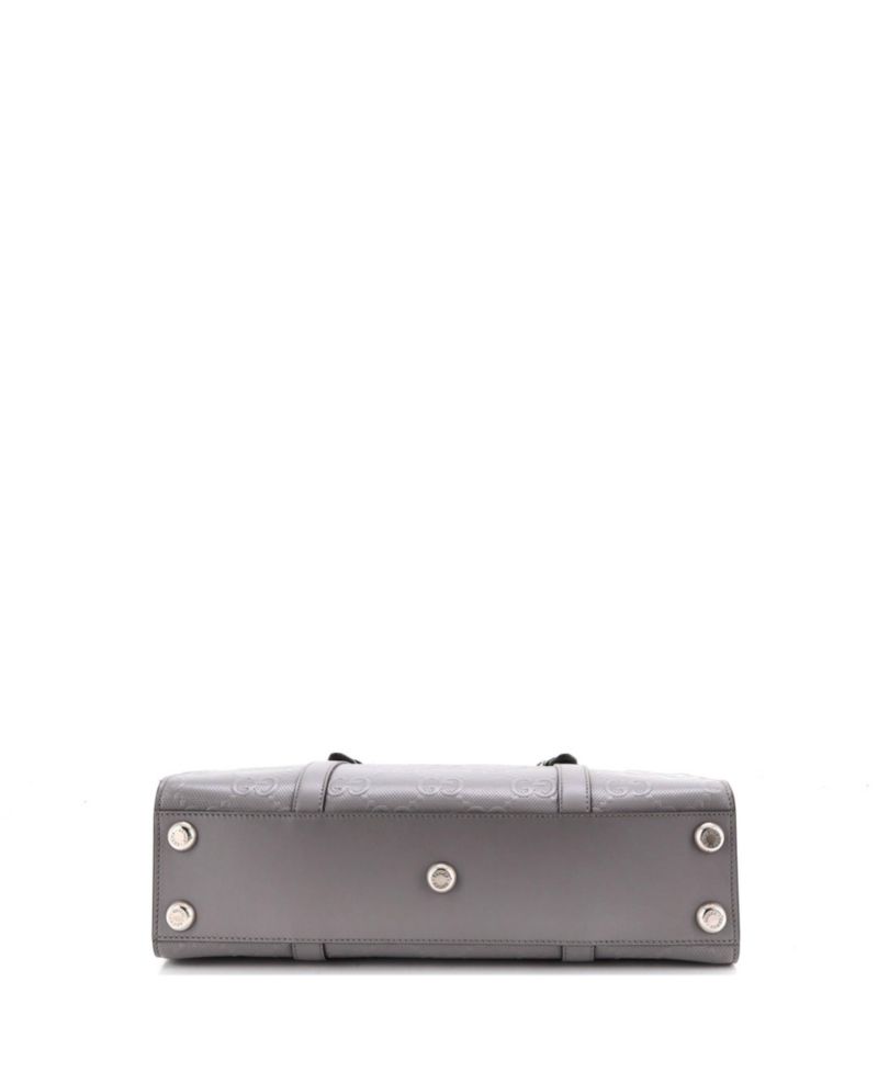 Medium Tote Bag GG Embossed Perforated Leather