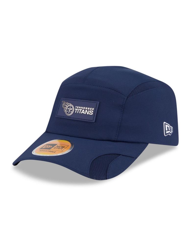Men's Navy Tennessee Titans 2025 Sideline Runner Adjustable Hat