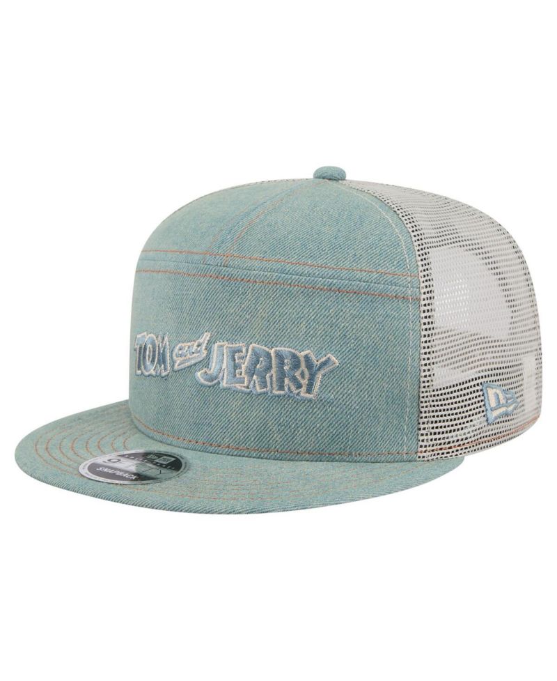 Men's Denim Tom and Jerry Denim 9FIFTY Snapback Hat
