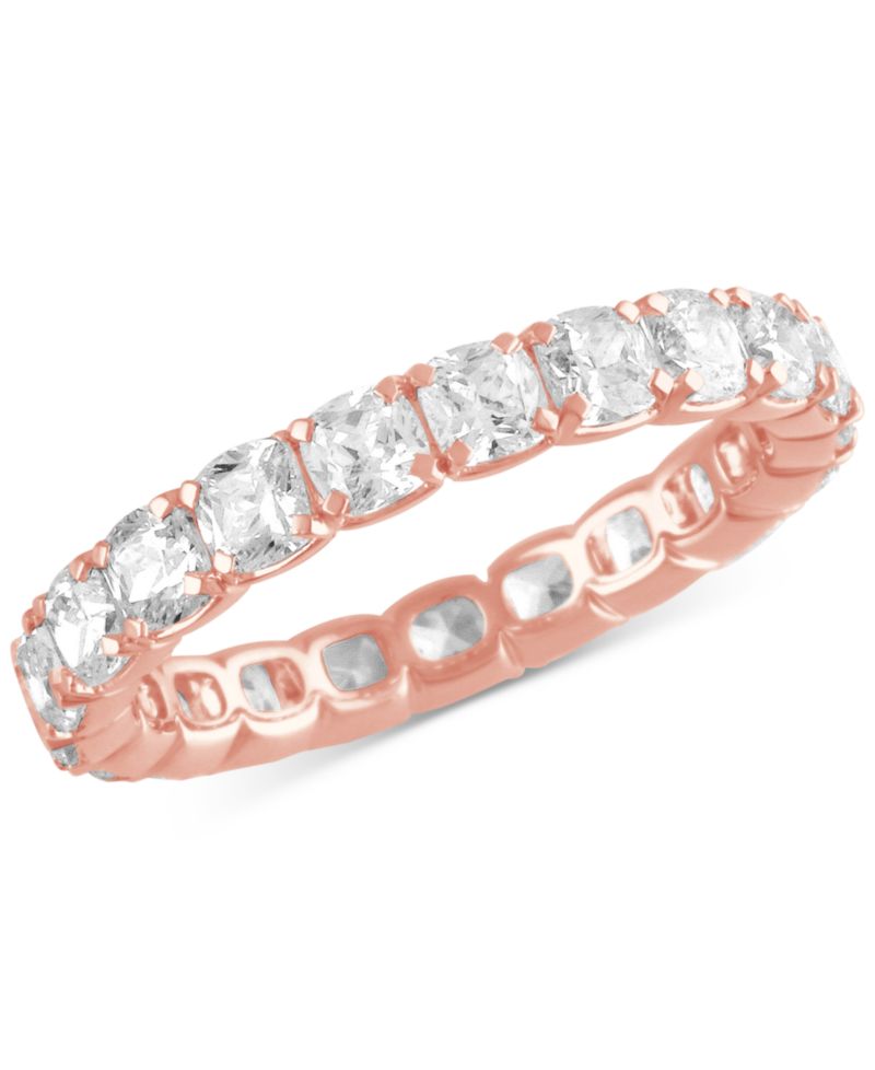Certified Lab Grown Diamond Cushion-Cut Eternity Band (3 ct. t.w.) in 14k Gold