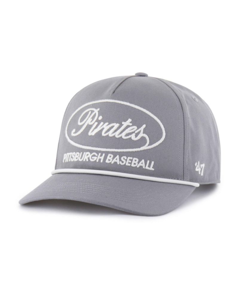 47 Brand Men's Gray Pittsburgh Pirates Foundational Hitch Adjustable Hat