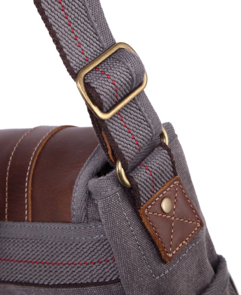 Turtle Ridge 4-Pocket Canvas Crossbody Bag