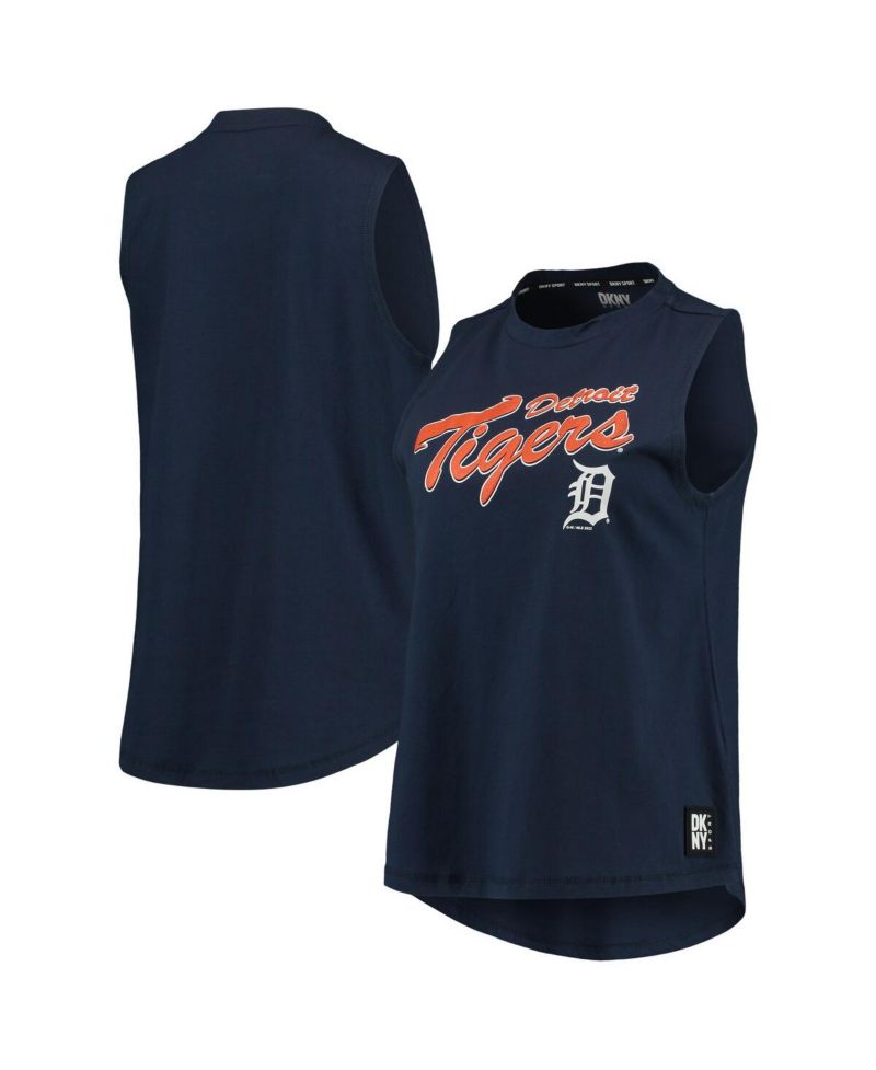 Women's Navy Detroit Tigers Marcie Tank Top