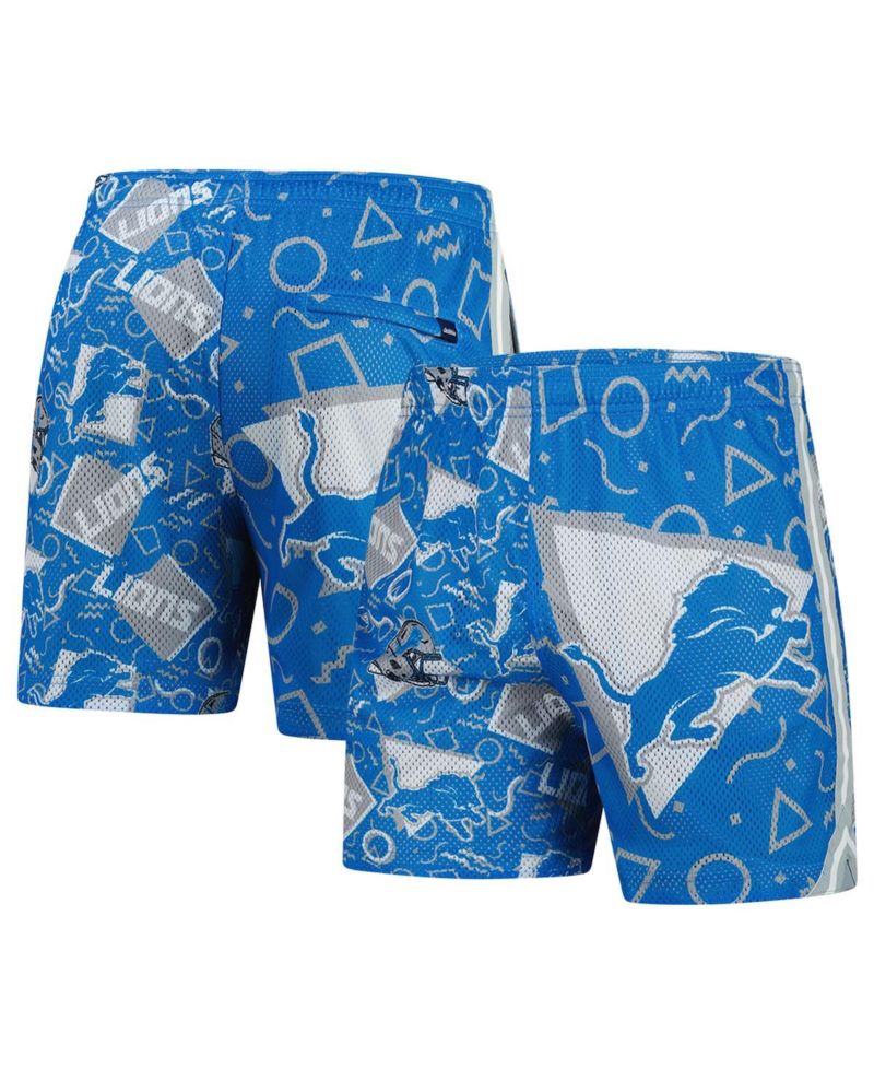 Men's Blue Detroit Lions Mesh Shorts