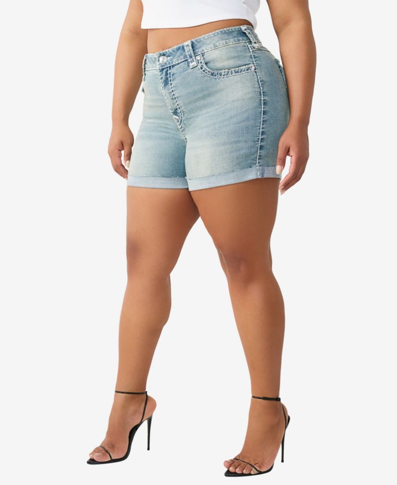Plus Size Jennie Mid-Rise Shorts
