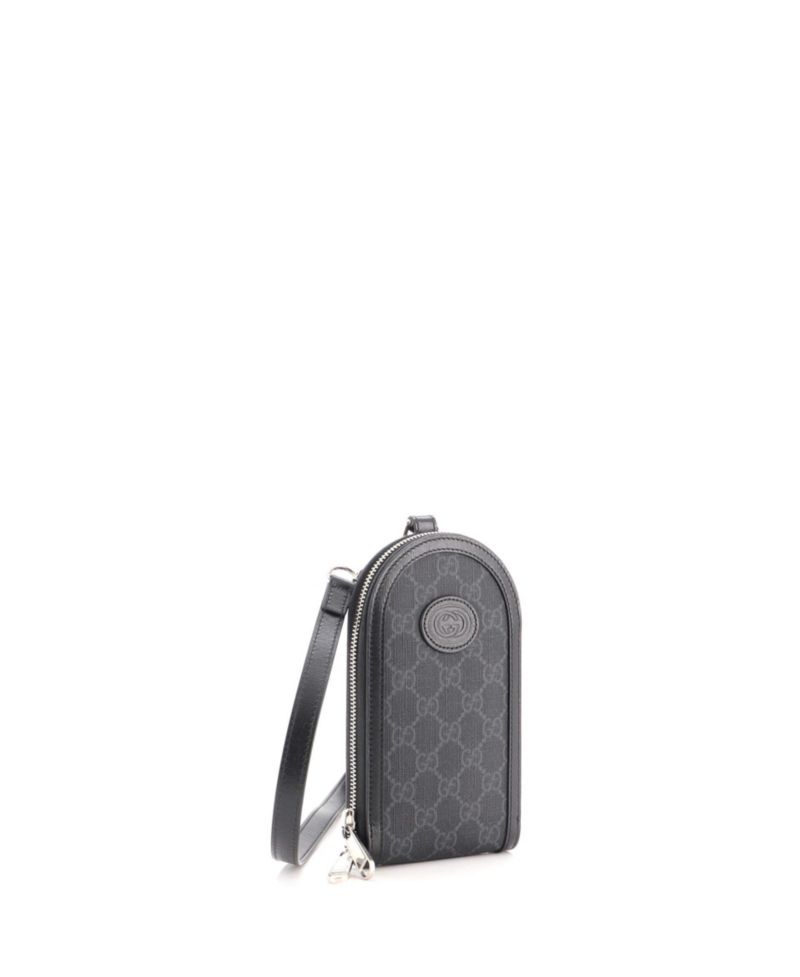 Mini Interlocking G Patch Phone Crossbody Bag GG Coated Canvas