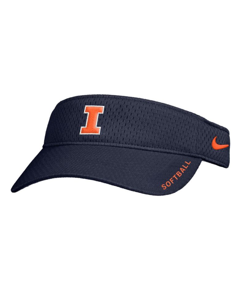 Men's Navy Illinois Fighting Illini On-Field Softball Authentic Ace Performance Adjustable Visor