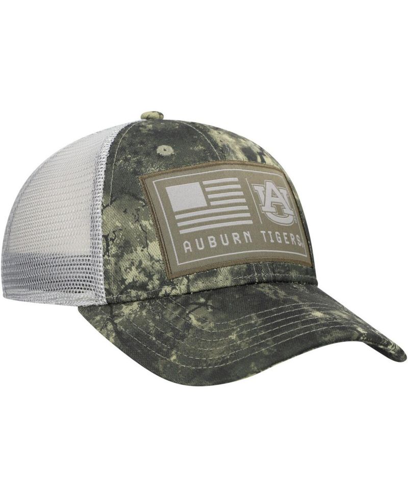 Men's Camo Auburn Tigers Freedom Collection Blitzing Performance Trucker Hat