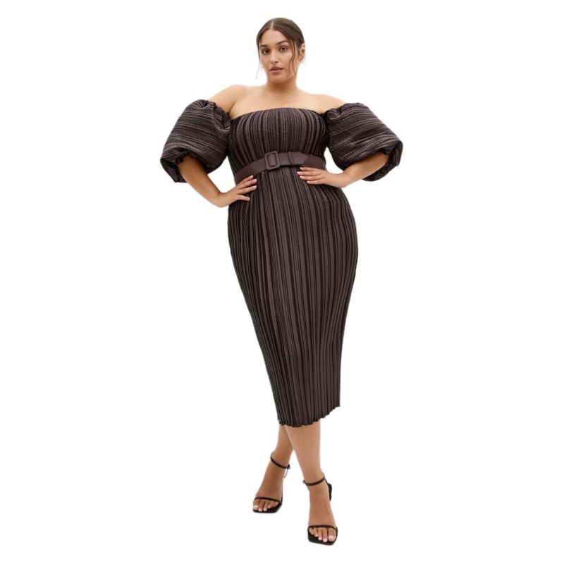 Women's Krista Pleat Midi Dress