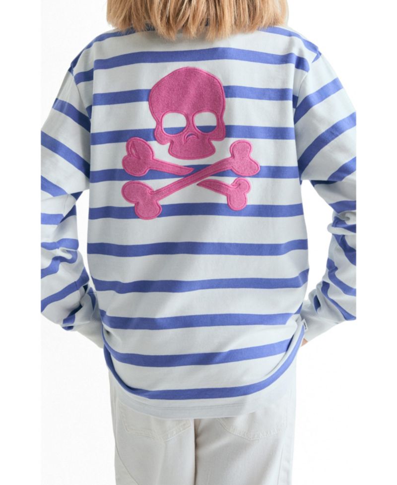 Big Girls 4-16 Striped Turtleneck Sweatshirt
