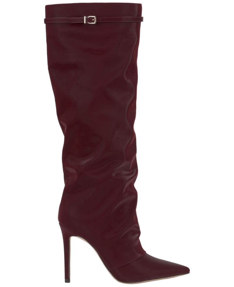 Women's Paeril Buckle Slouch Stiletto Boots, Regular & Wide Calf