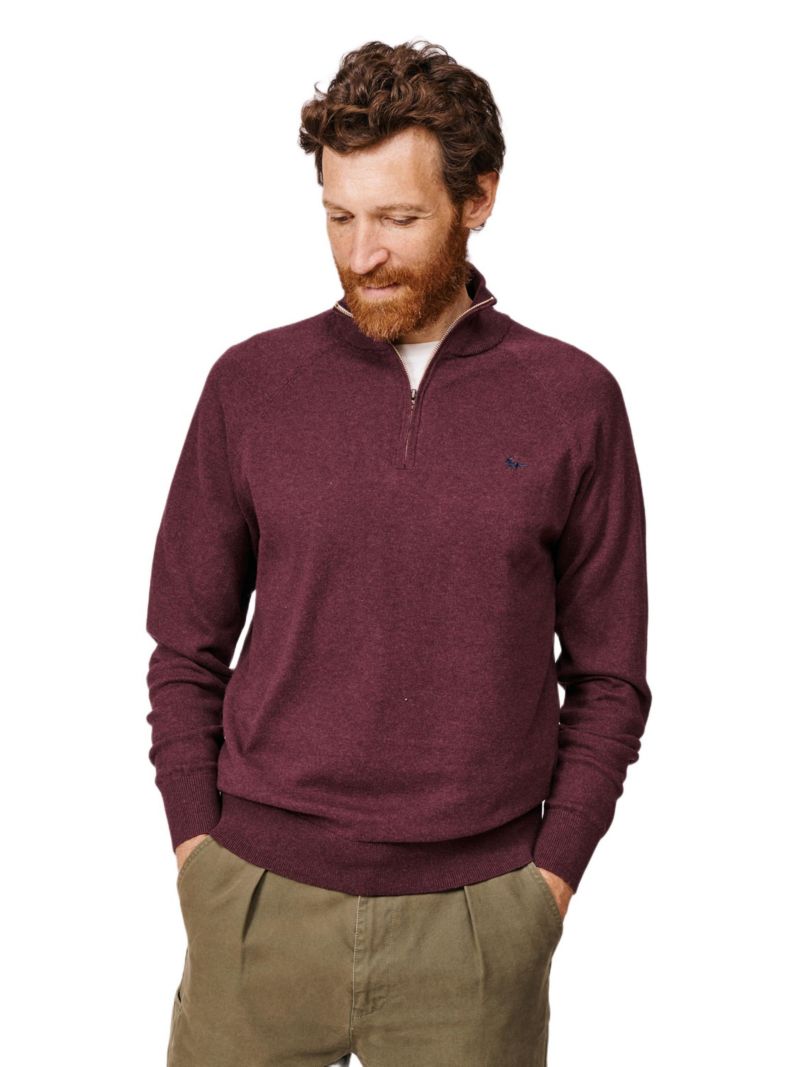 Men's Bonby Zip Neck Sweater