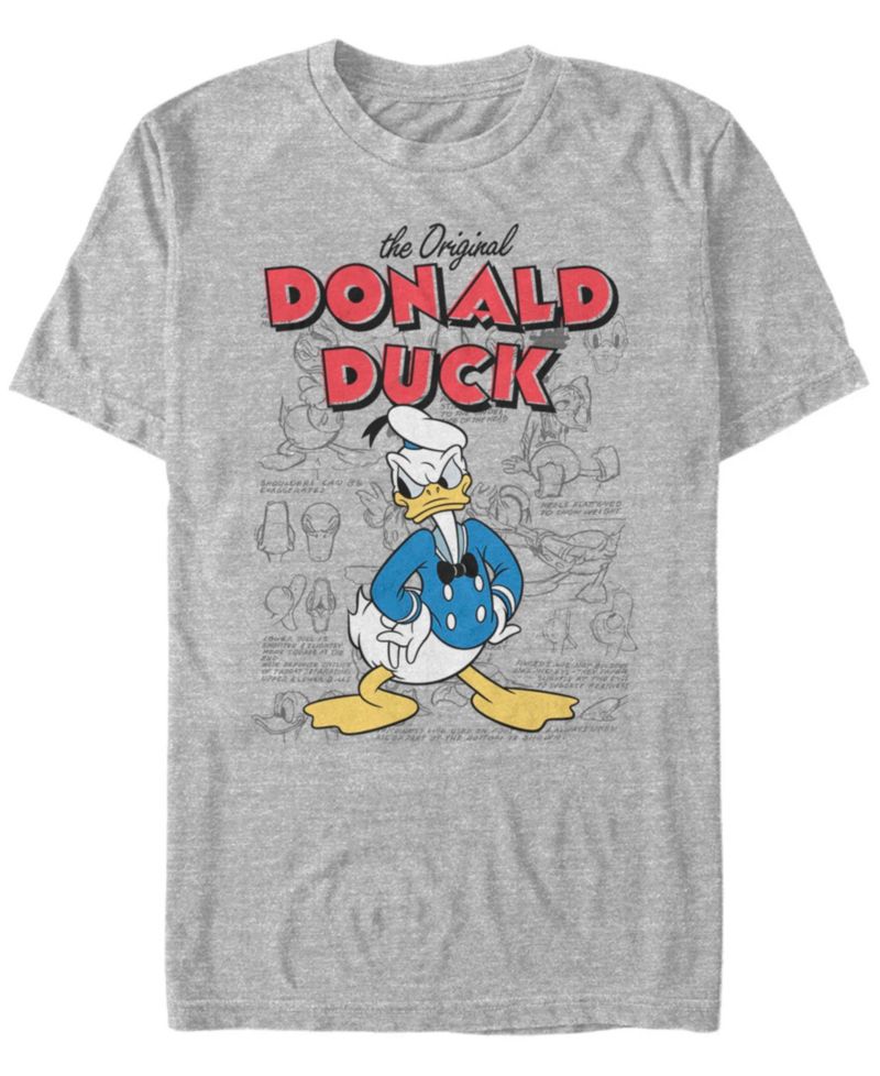 Men's Donald Sketch Short Sleeve T-Shirt