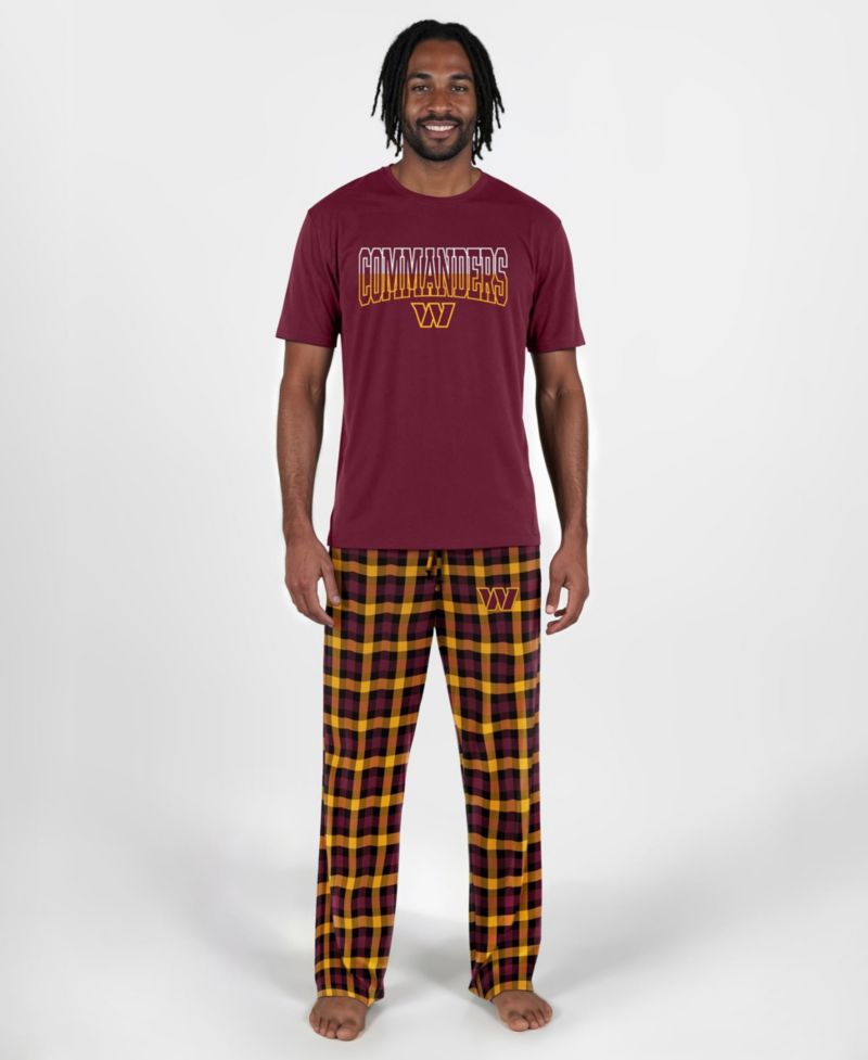 Men's Burgundy Washington Commanders Highland Sleep Set