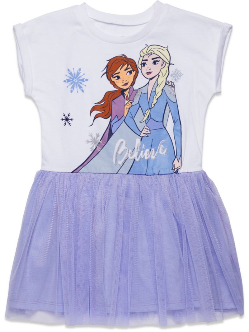 Girls Disney Princess Lion King Mermaid Moana Tulle Dress to (2T - 10-12