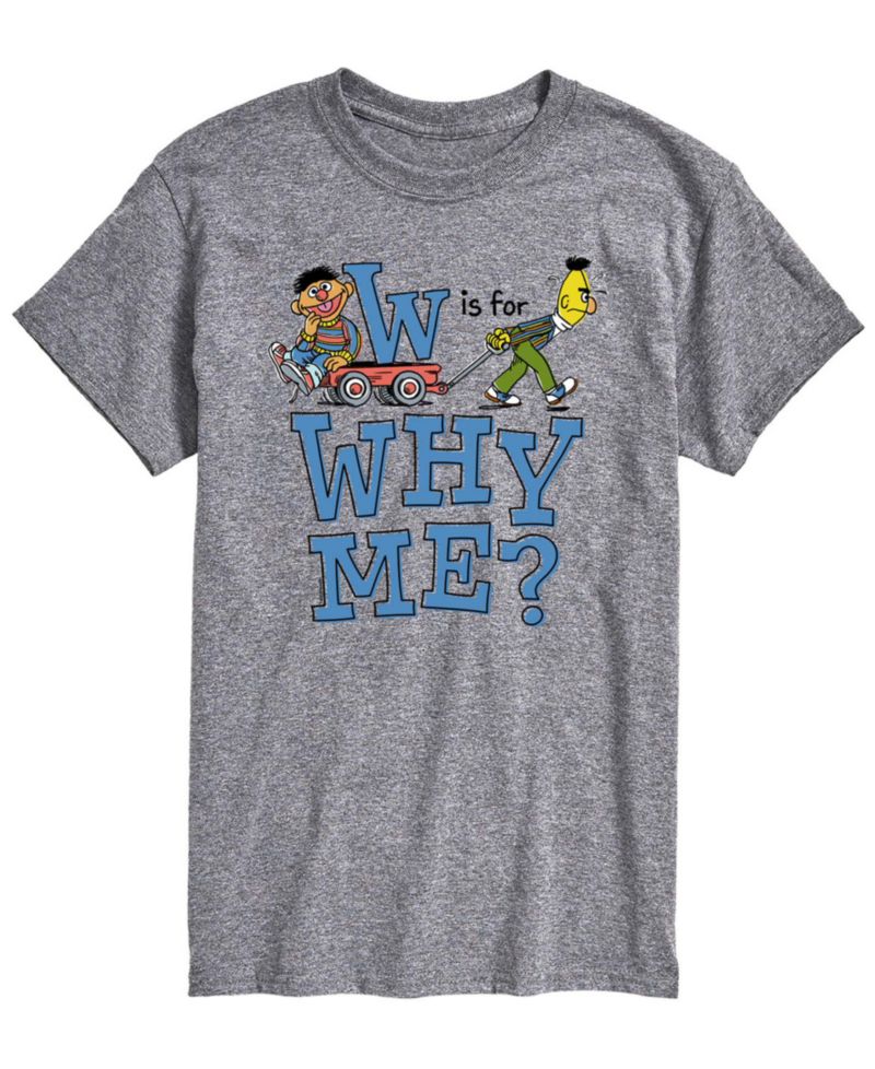 Men's Sesame Street Is For Why Me Short-Sleeve Graphic T-Shirt