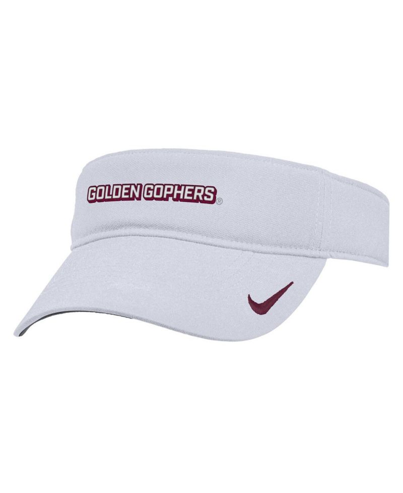 Men's White Minnesota Golden Gophers 2025 On-Field Ace Performance Adjustable Visor Hat