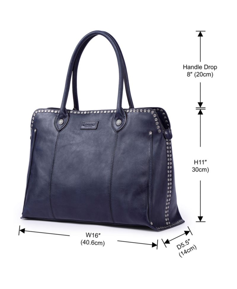 Soul Stud Large Leather Satchel Bag