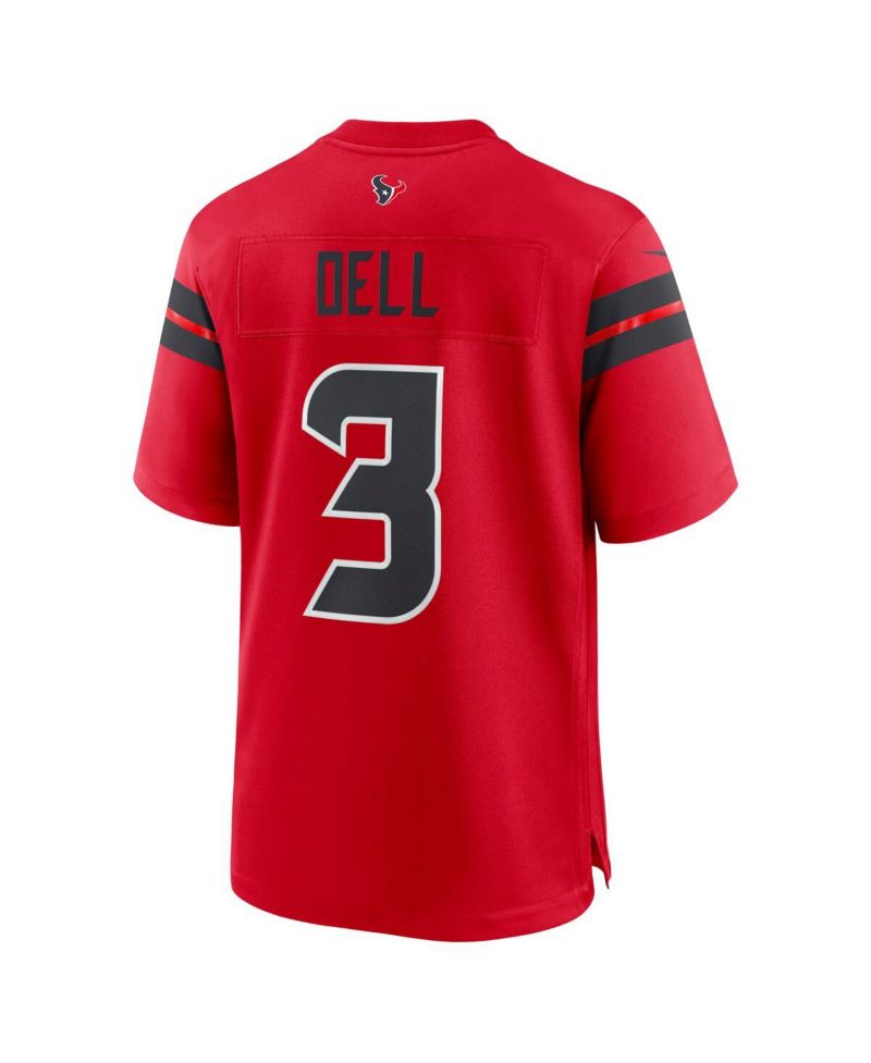 Men's Tank Dell Red Houston Texans Alternate Game Jersey