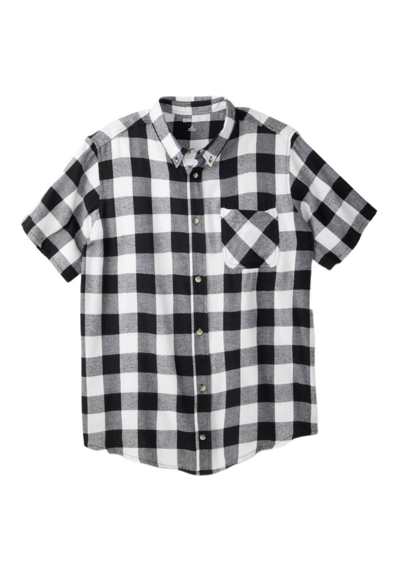 Men's Short Sleeve Flannel Shirt