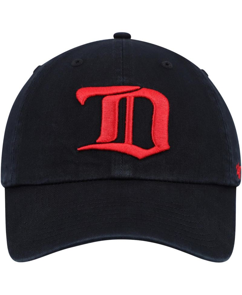 Men's Black Detroit Red Wings Clean Up Adjustable Hat