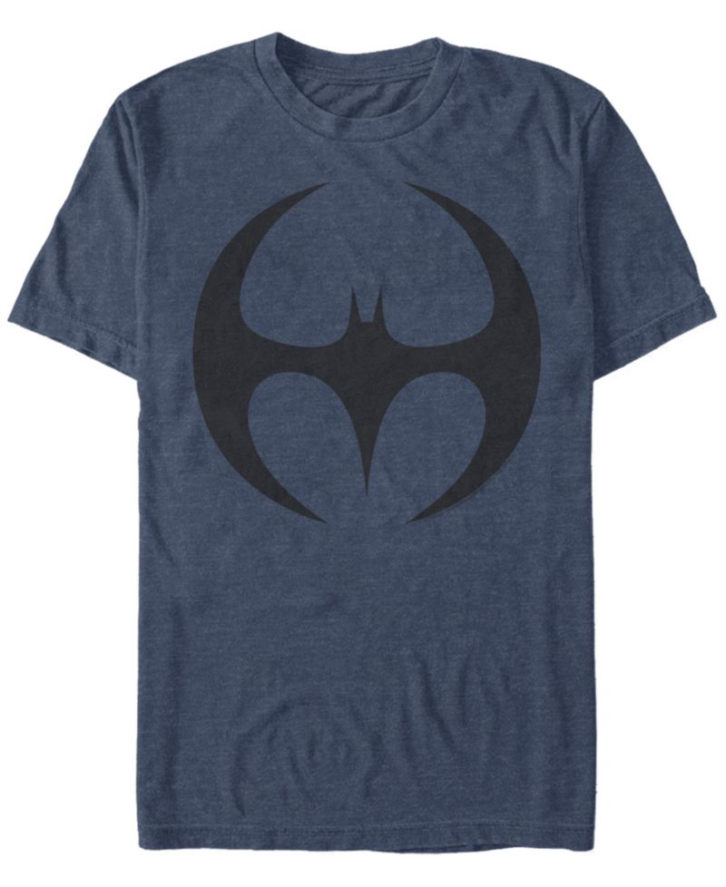 DC Men's Batman Round Bat Logo Short Sleeve T-Shirt