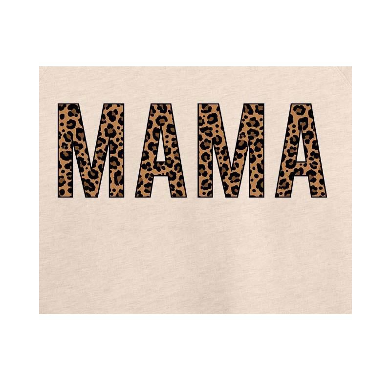Women's Trendy Plus Size Mama Cheetah Graphic Pullover