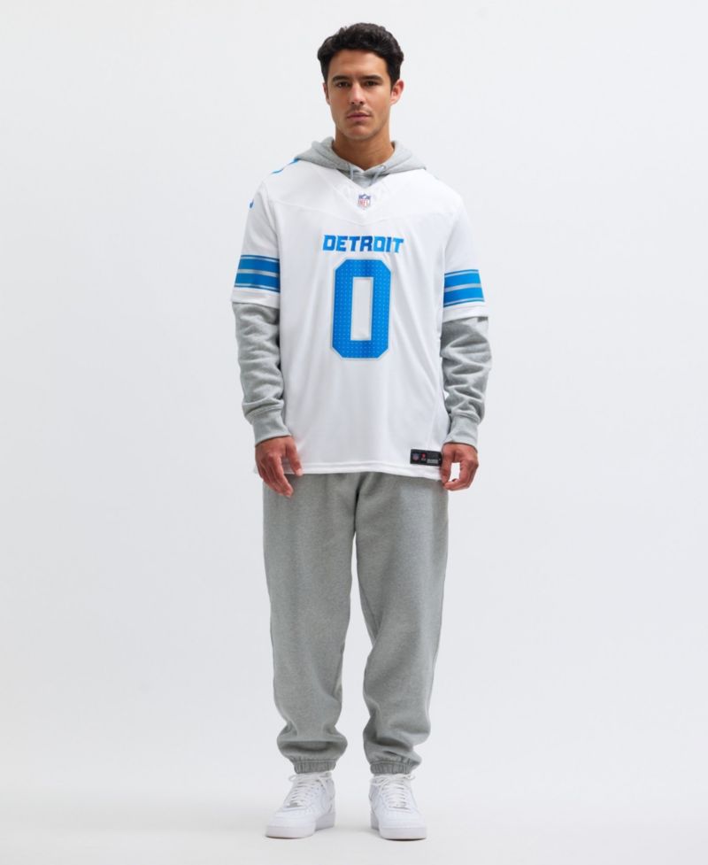 Men's Jahmyr Gibbs White Detroit Lions Vapor F.U.S.E. Limited Jersey