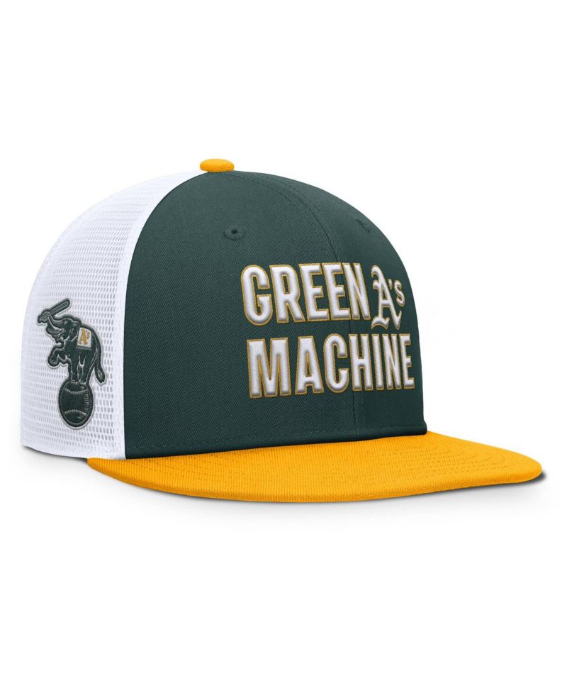 Men's Green/Gold Athletics Pro Trucker Snapback Hat