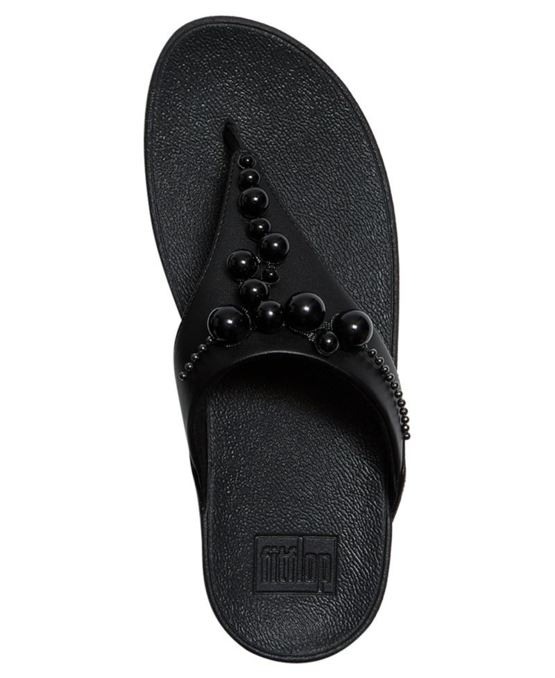 Women's Lulu Beaded Toe Post Slip-On Sandals