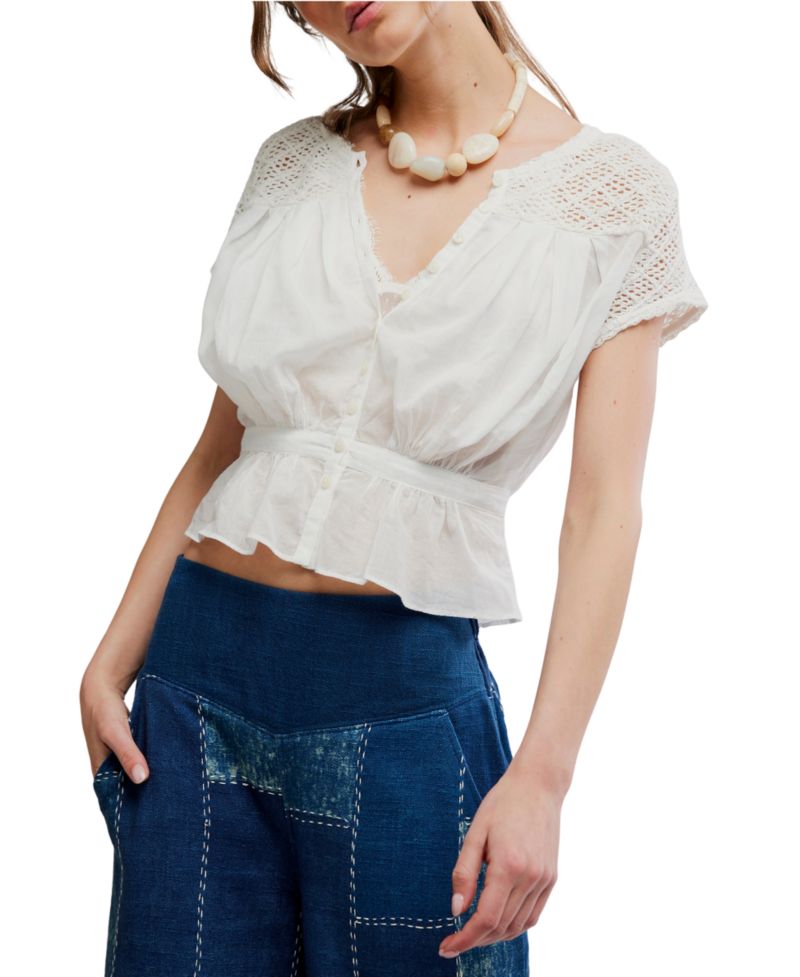 Women's Gemma Embroidered Boat Neck Top