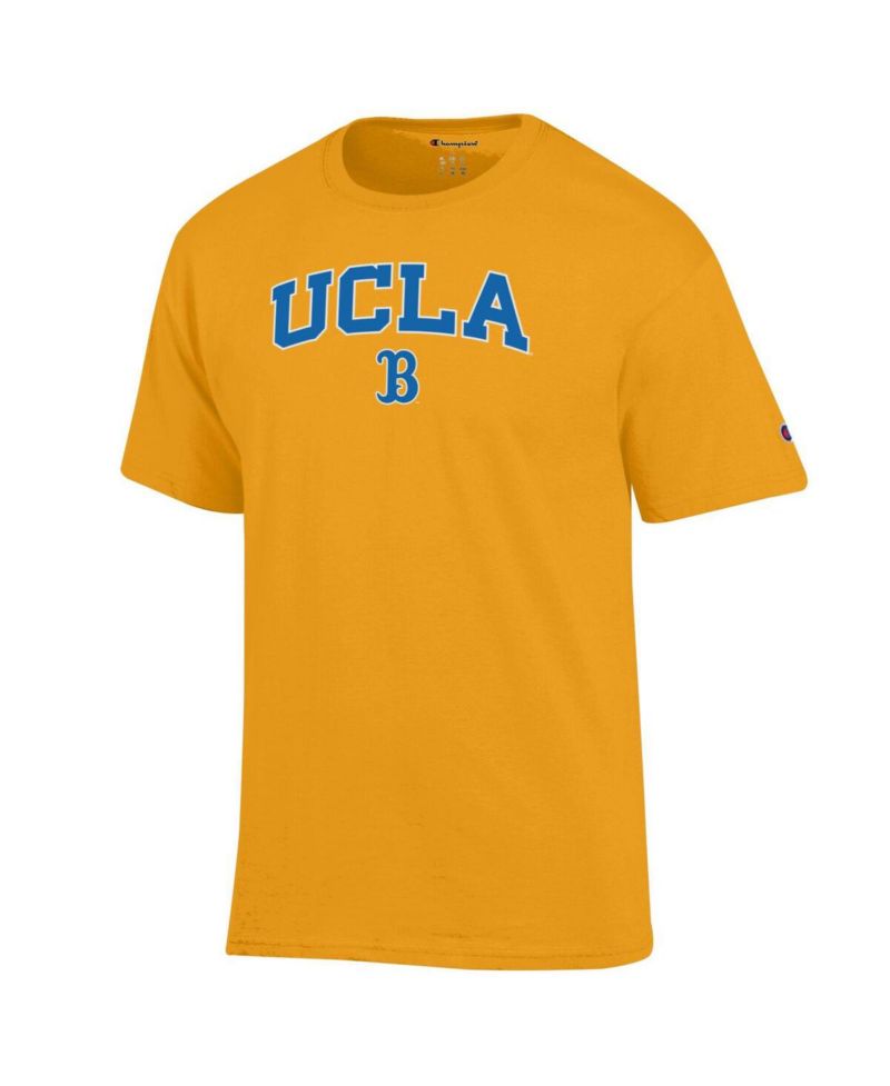 Men's Gold UCLA Bruins Arched Logo T-Shirt