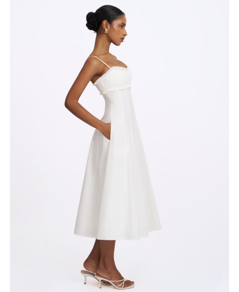 Women's Vicenta A-Line Ruched Midi Dress