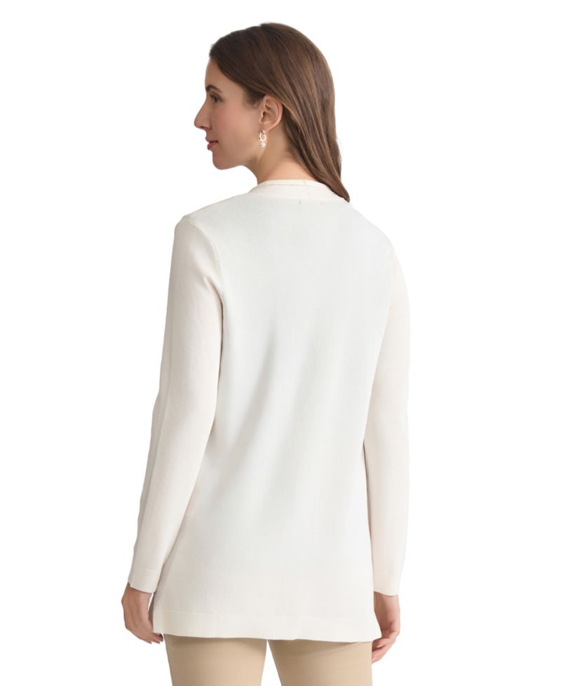 Petite Icon Open-Front Relaxed Cardigan