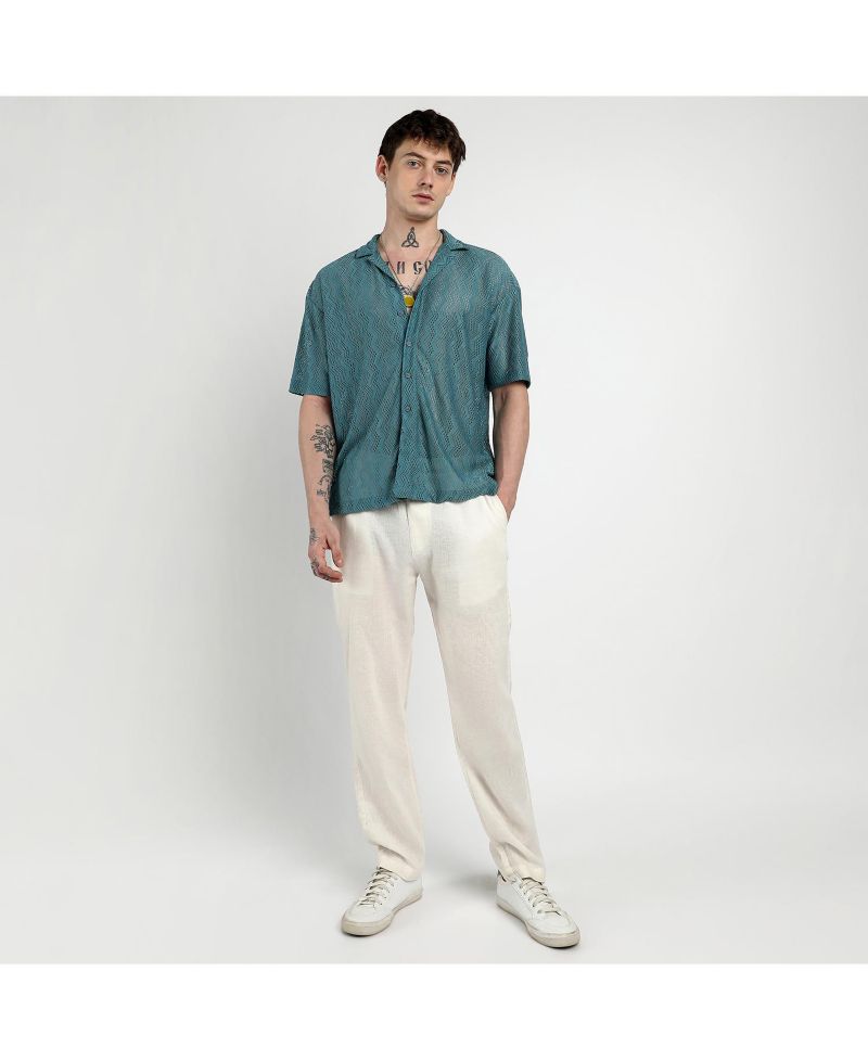 Men's Splash Check Oversized Shirt