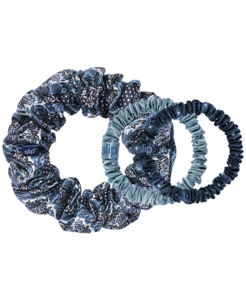 Pure Silk Assorted Scrunchies Mystery Box, Set of 4