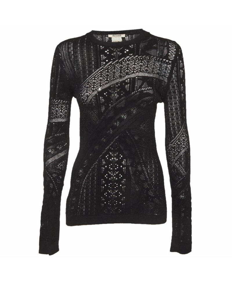 Women's Patterned Knit Long Sleeve Top