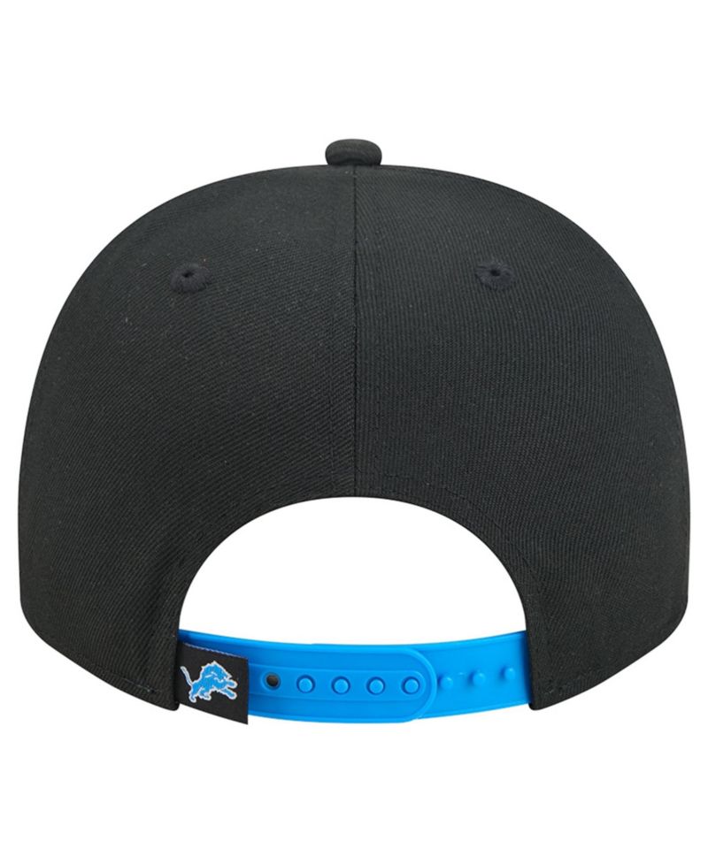 Men's Black Detroit Lions Proud A-Frame 9FIFTY Snapback Hat